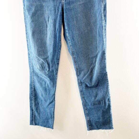 Madewell High Rise Raw Hem Perfect Vintage Jeans Blue 25 - Picture 12 of 12